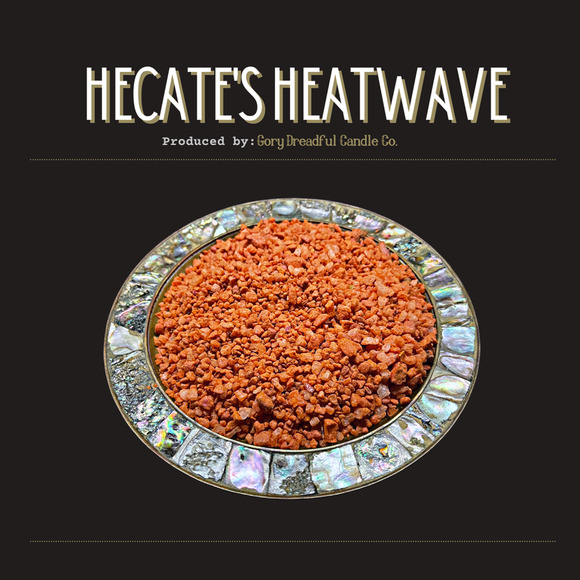 Hecate's Heatwave Sizzling Room Salt: Rose Violet Leather Dark Woods Scent - Picture 4 of 10